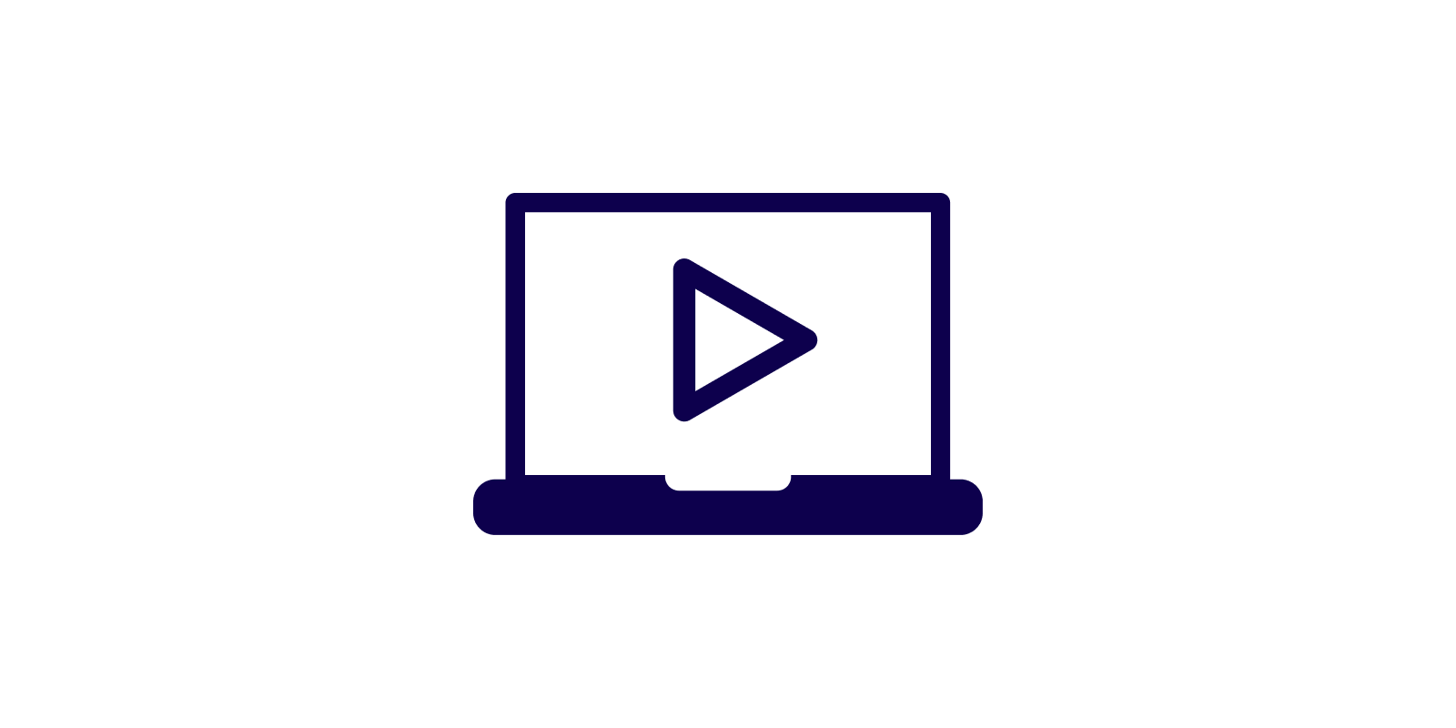 laptop video icon